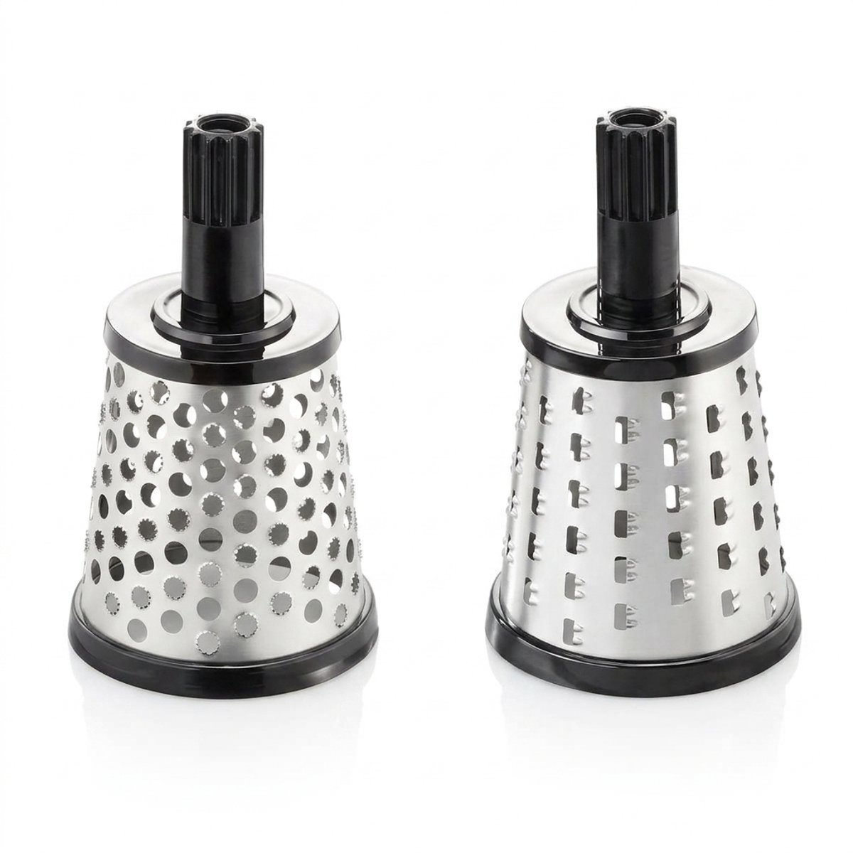 Set de 2 tambours à couronnes et à muesli pour râpe TRANSFORMA argent, GEFU