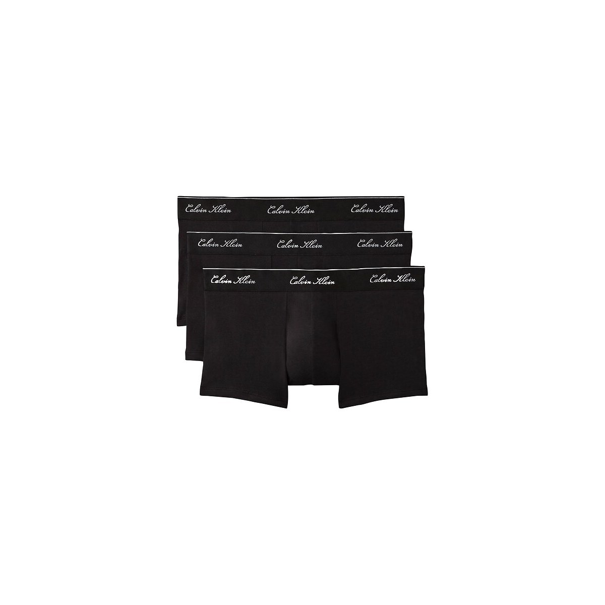Lot de 3 caleçons, taille basse, Icon Cotton Stretch noir + noir + noir, CALVIN KLEIN UNDERWEAR