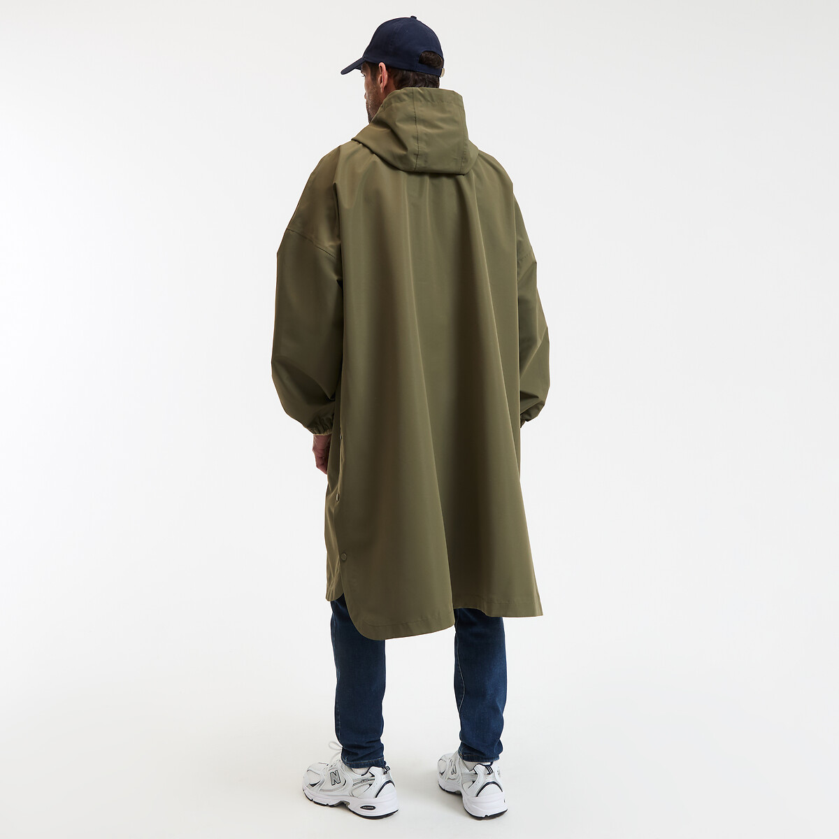 Coupe-vent long oversize vert kaki, LA REDOUTE COLLECTIONS