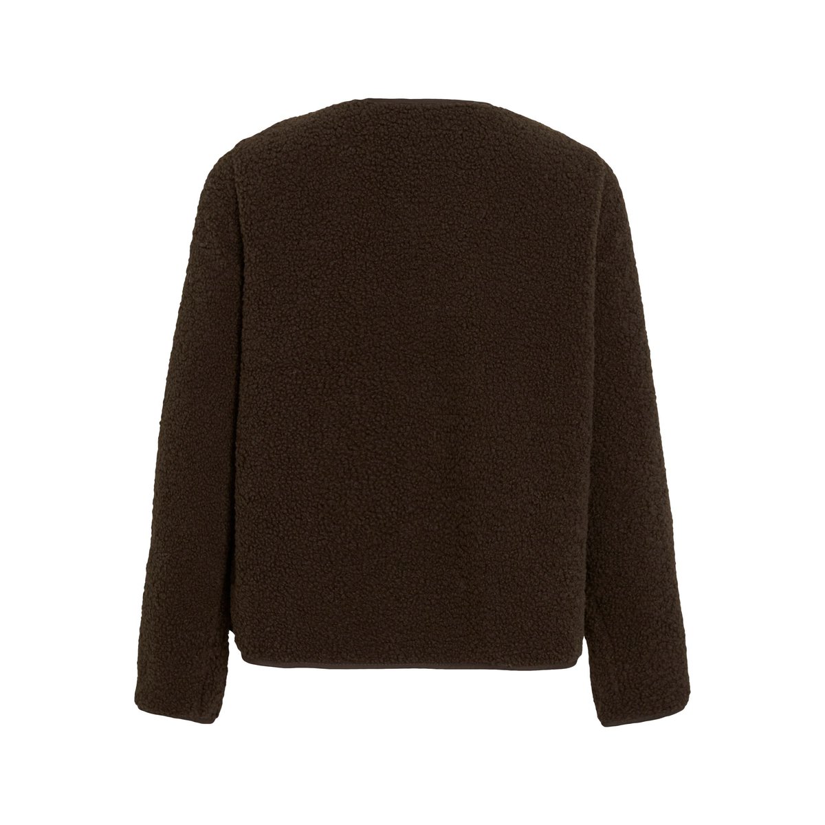Manteau court en sherpa coffee bean, VILA