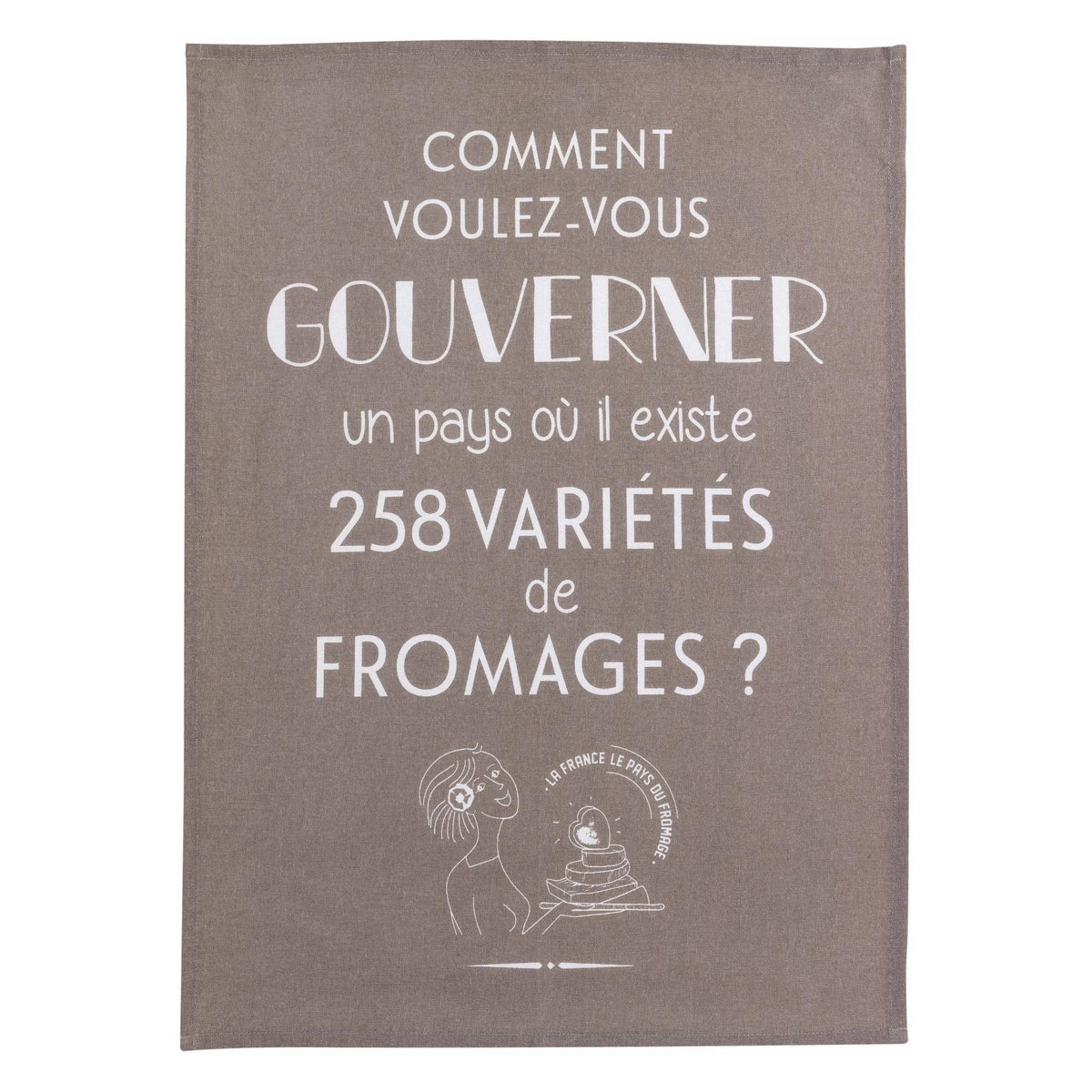 Torchon Gouverner et fromages gris, WINKLER