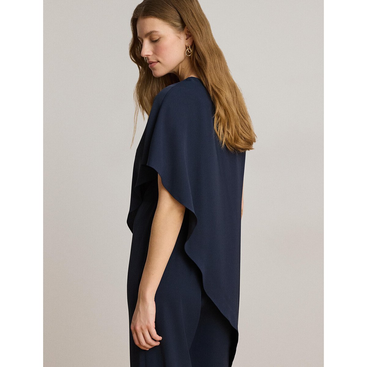 Combinaison pantalon épaule dénudée, APRIL marine, LAUREN RALPH LAUREN