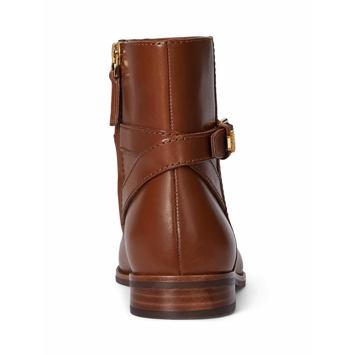 Brooke Ankle Boots in Smooth Leather tan, LAUREN RALPH LAUREN