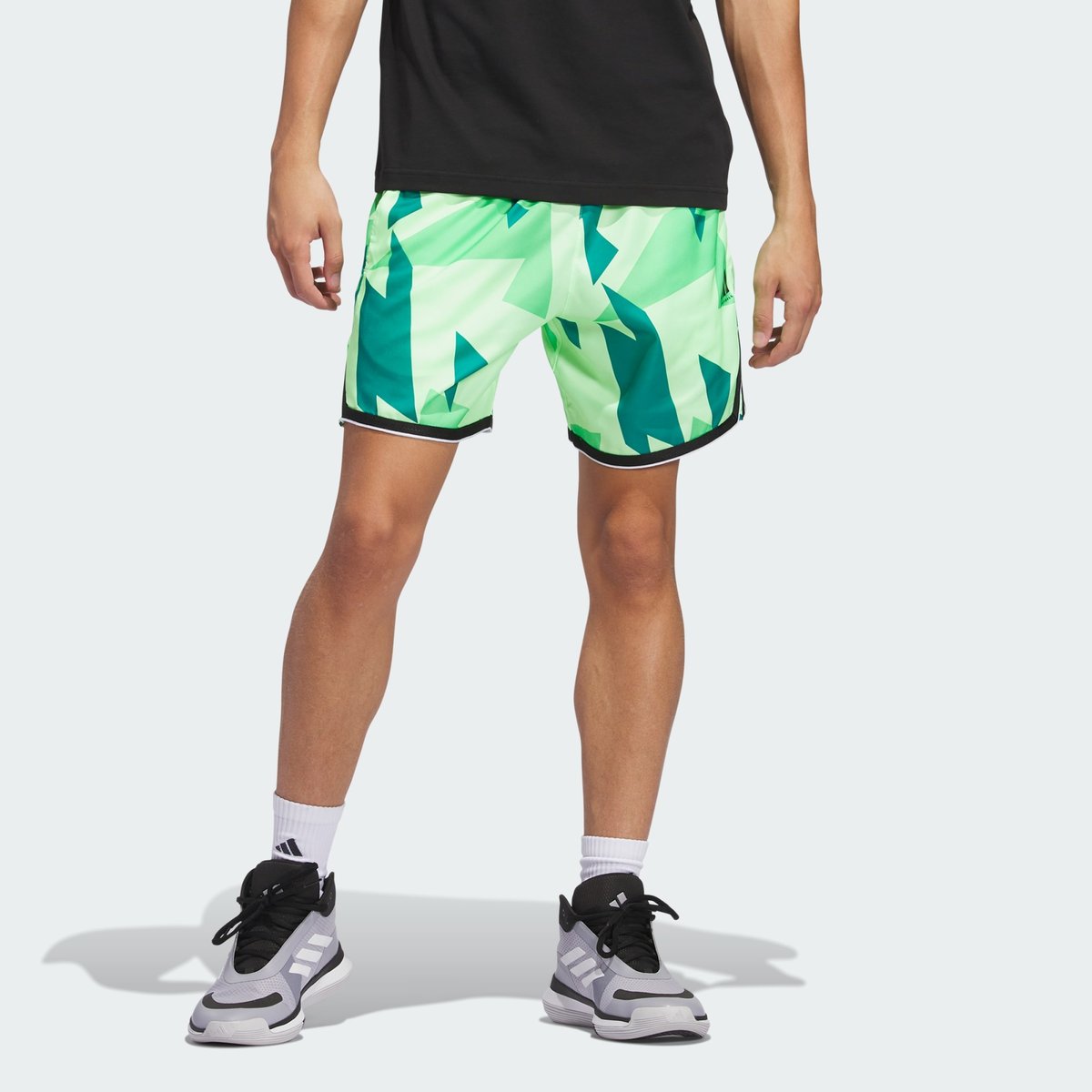 Short adidas Crazy Lite green spark / black, adidas Performance