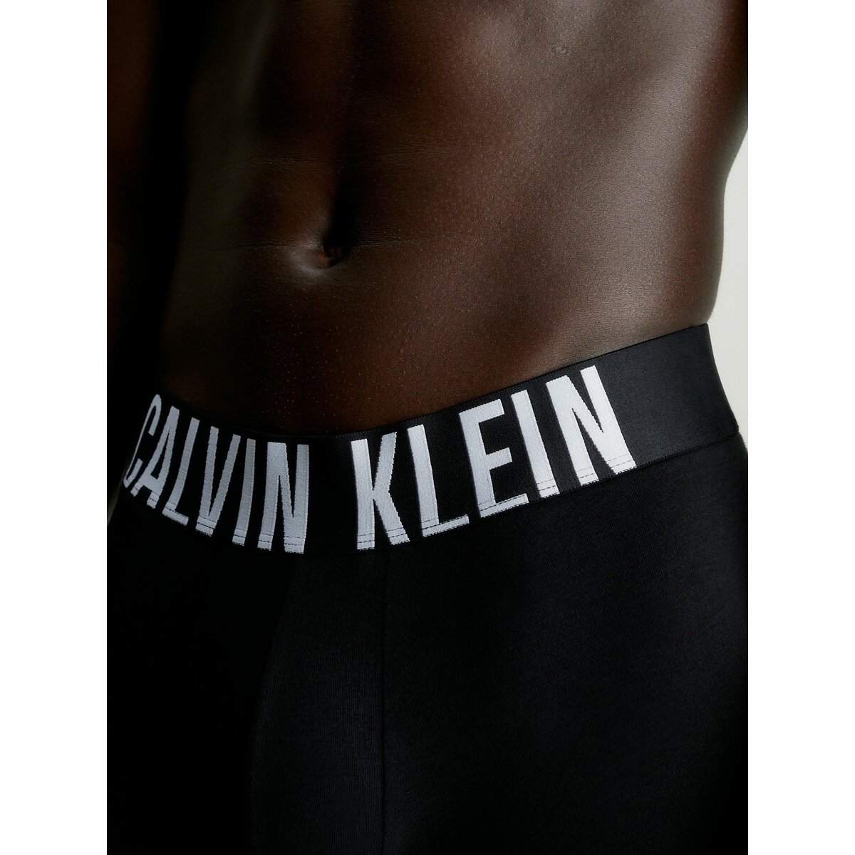 Set van 3 lange, effen boxershorts zwart+zwart+zwart, CALVIN KLEIN UNDERWEAR