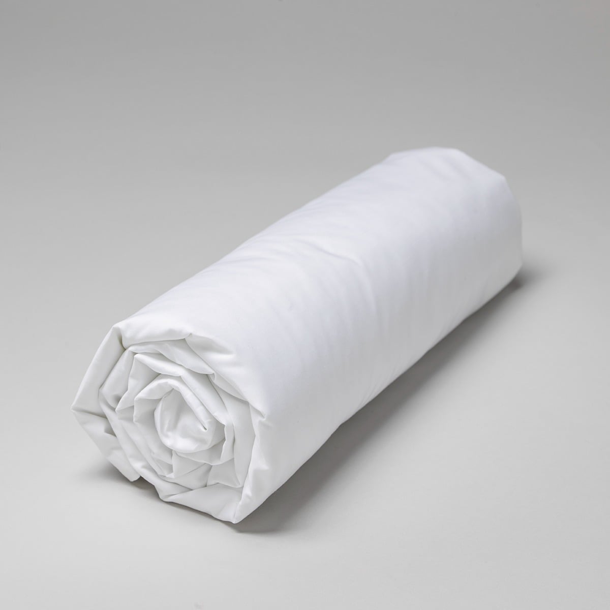 Drap housse percale de coton peigné 160 fils - 400tc FLORENCE blanc, COTTON & CO
