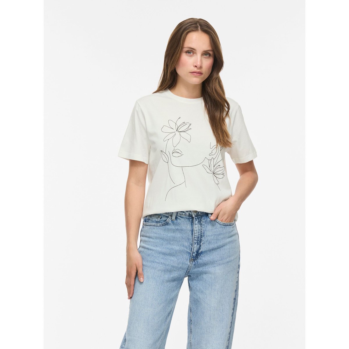 T-Shirt blanc - snow white1, VILA