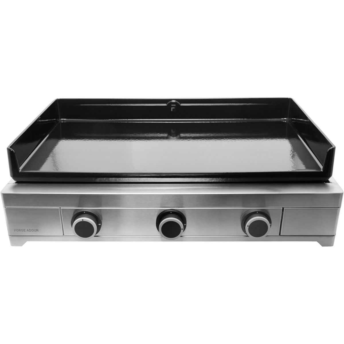 Plancha gaz Modern 75 Inox 3 brûleurs à poser, 74.4x40.2 cm gris, FORGE ADOUR