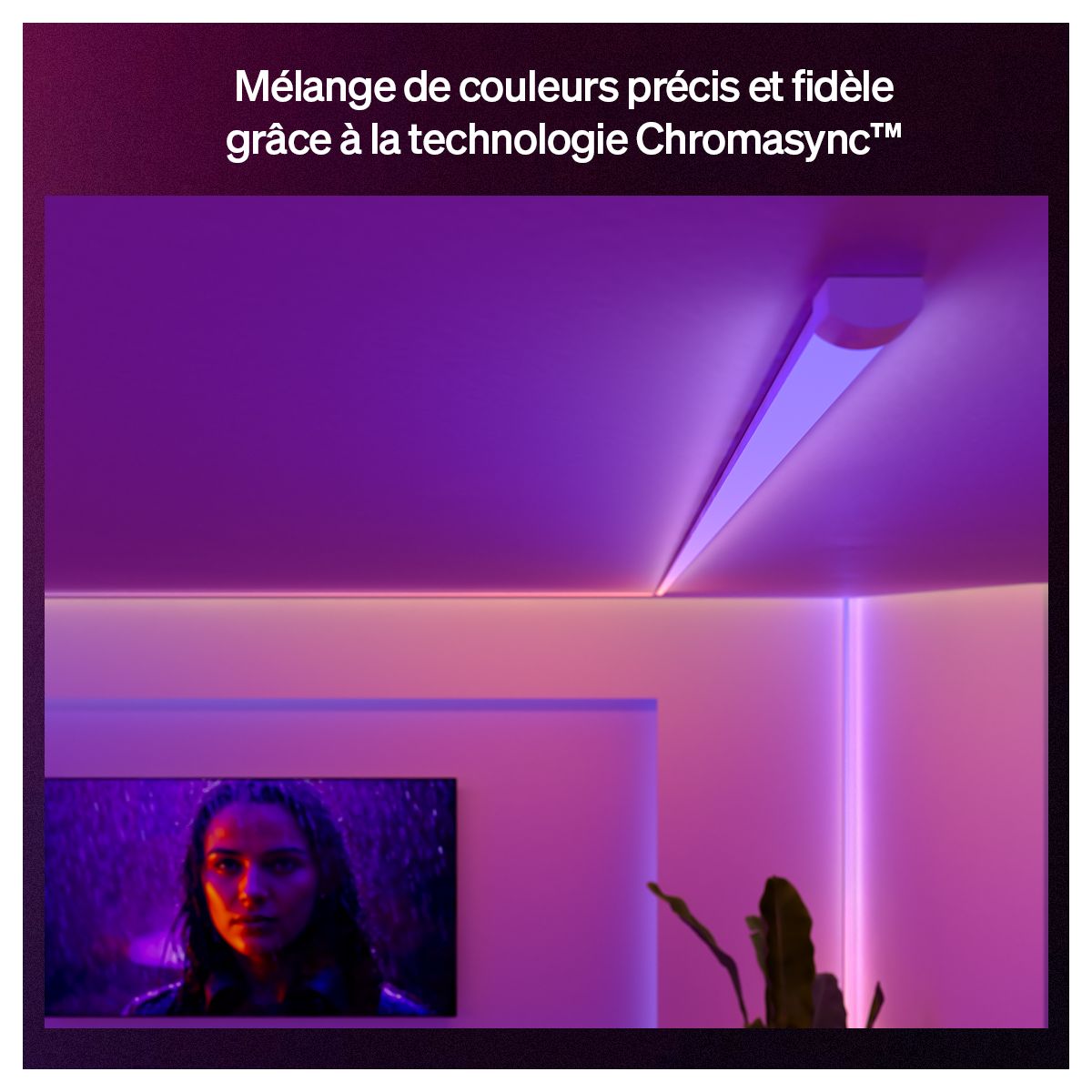 Bandeau LED OmniGlow Strip Light 3m White&Color grad couleur unique, PHILIPS HUE