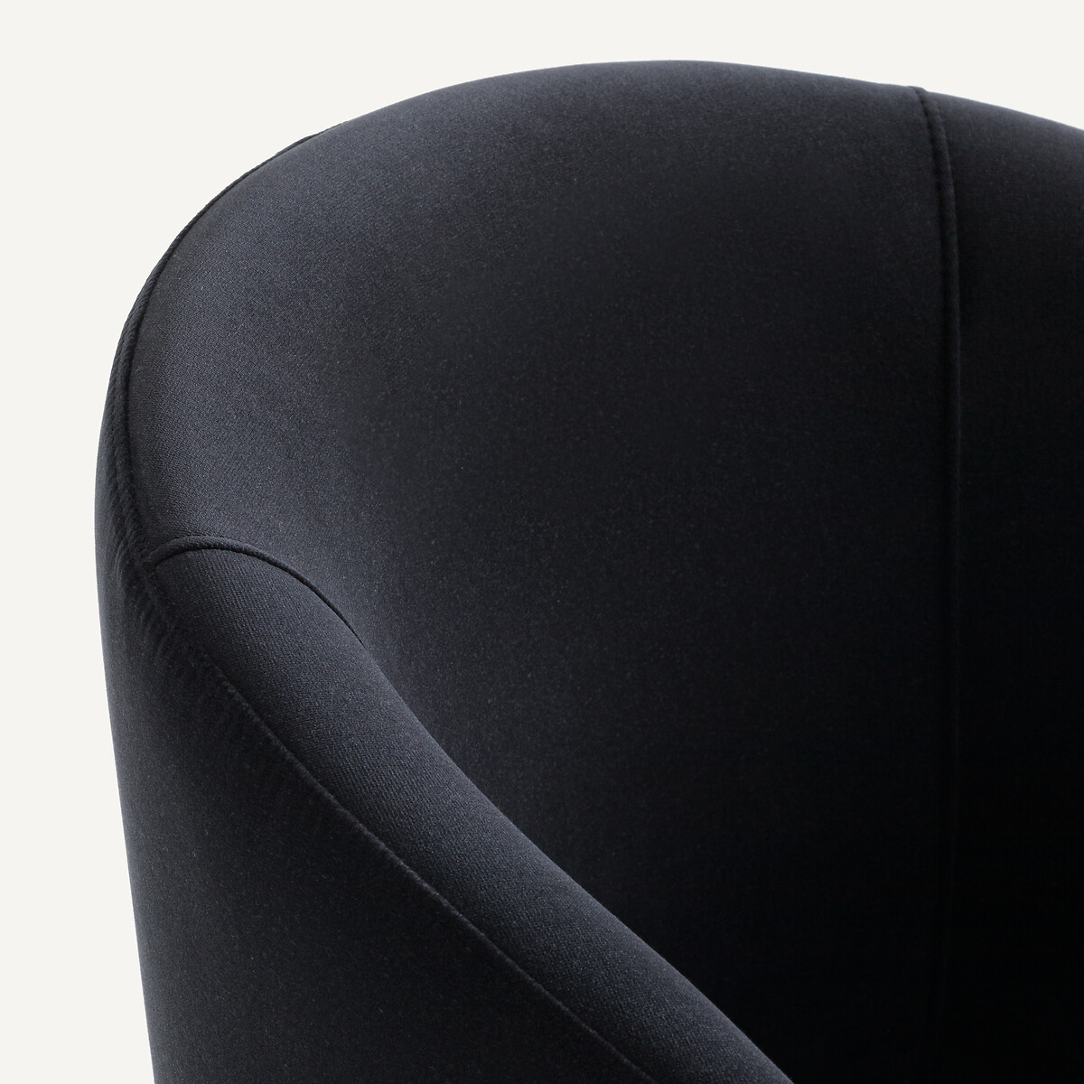 Fauteuil de table en métal et velours, KINNA gris charbon, AM.PM