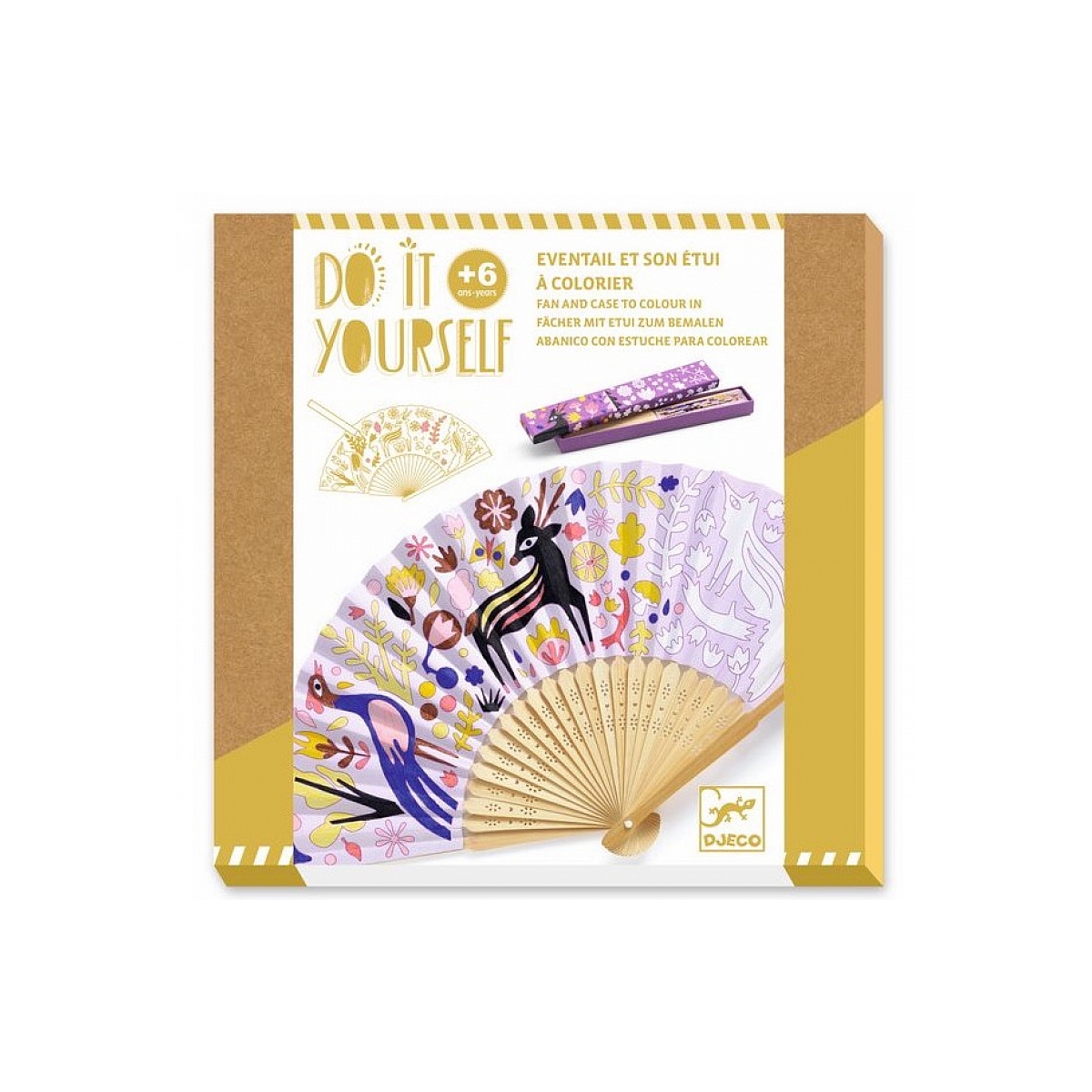 Eventail DIY Belle des Bois beige, DJECO