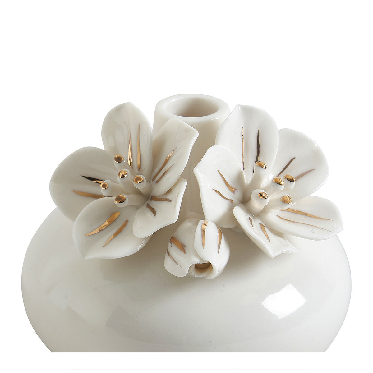 Vase soliflore Amour de Fleurs blanc, MATHILDE M
