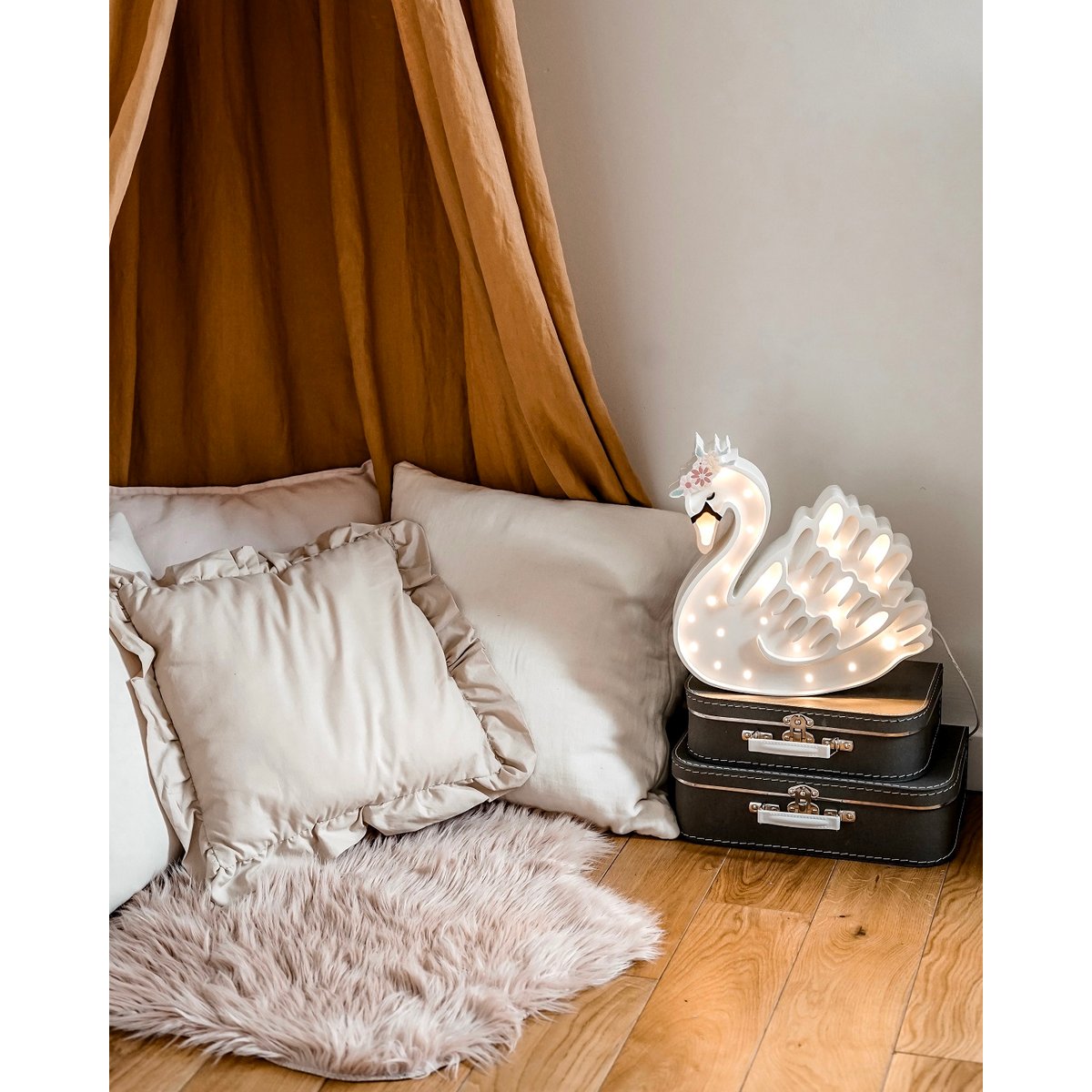 Lampe Veilleuse Cygne blanc, LITTLE LIGHTS
