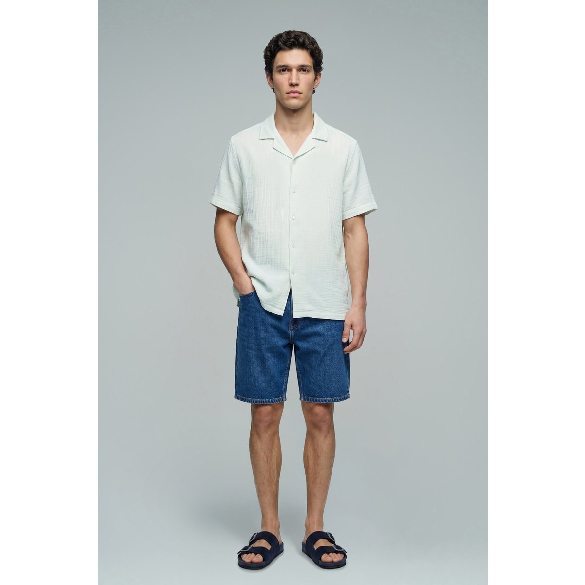 CHEMISE À MANCHES COURTES bleu, SALSA JEANS