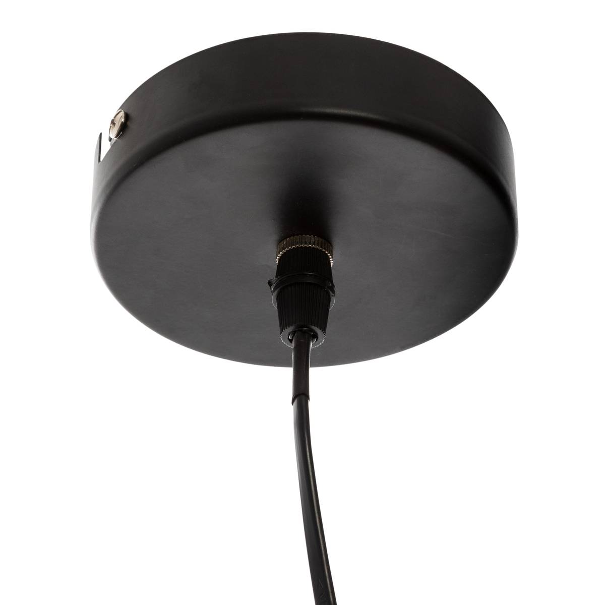 Suspension arrondie en bambou tressé LOREN beige, ATMOSPHERA