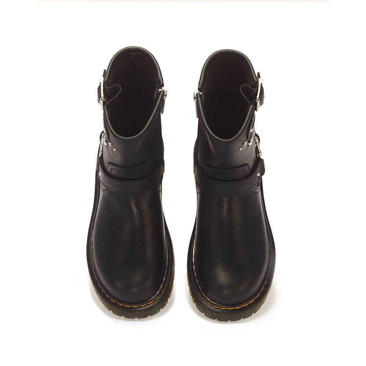 Stivaletti in pelle, Genaya Rigger Wyoming nero , DR. MARTENS