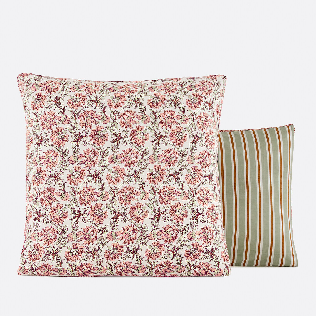 Funda de almohada de algodón lavado, Hyacinthe estampado, LA REDOUTE INTERIEURS