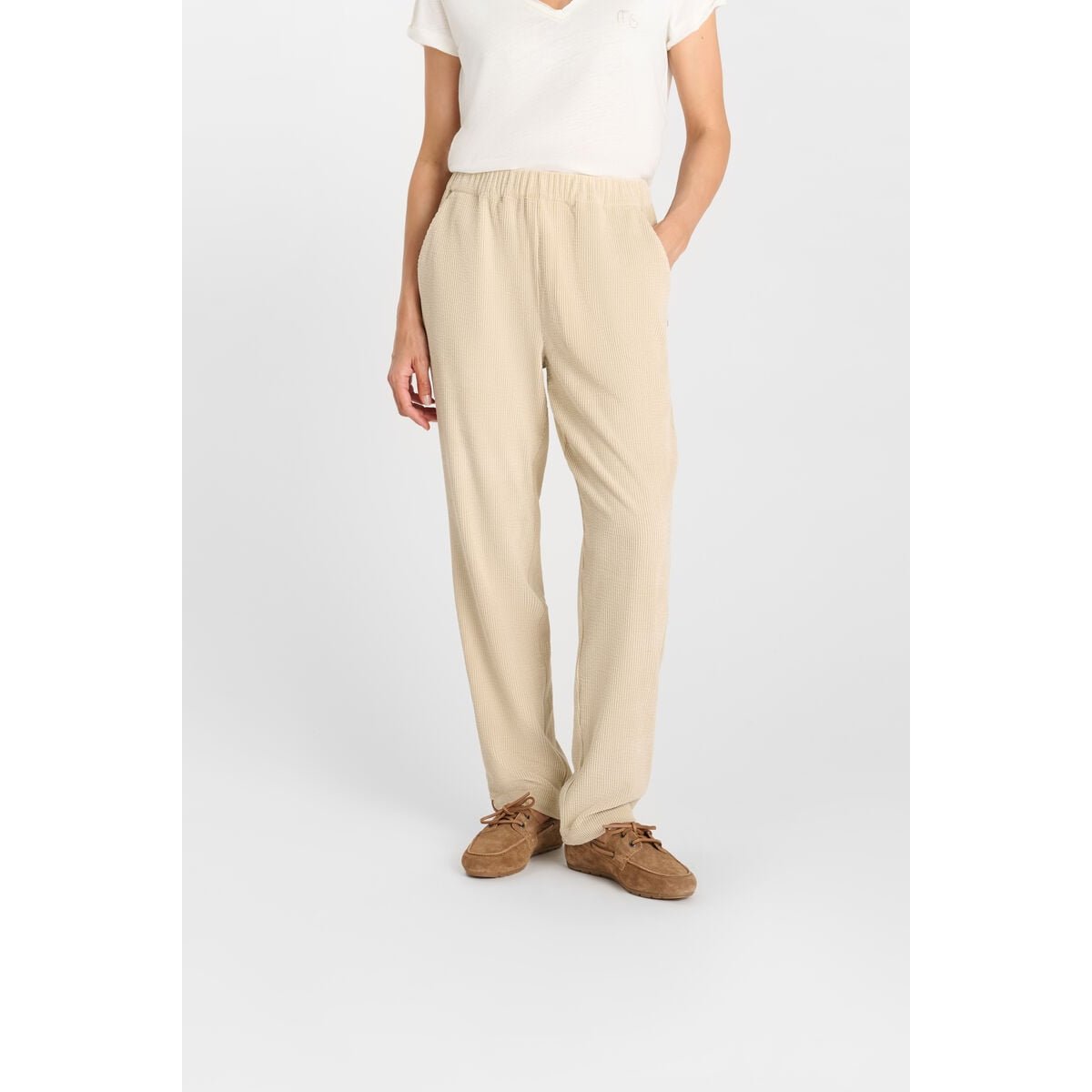 Pantalon droite GATA oat, LE TEMPS DES CERISES