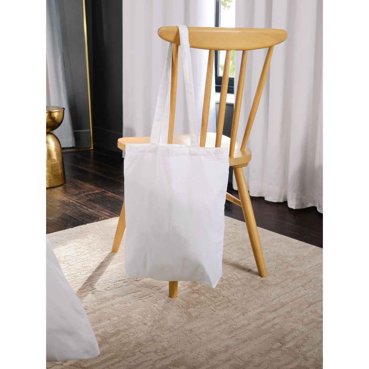 Rideaux occultants/isolants en satin premium blanc, NEXT