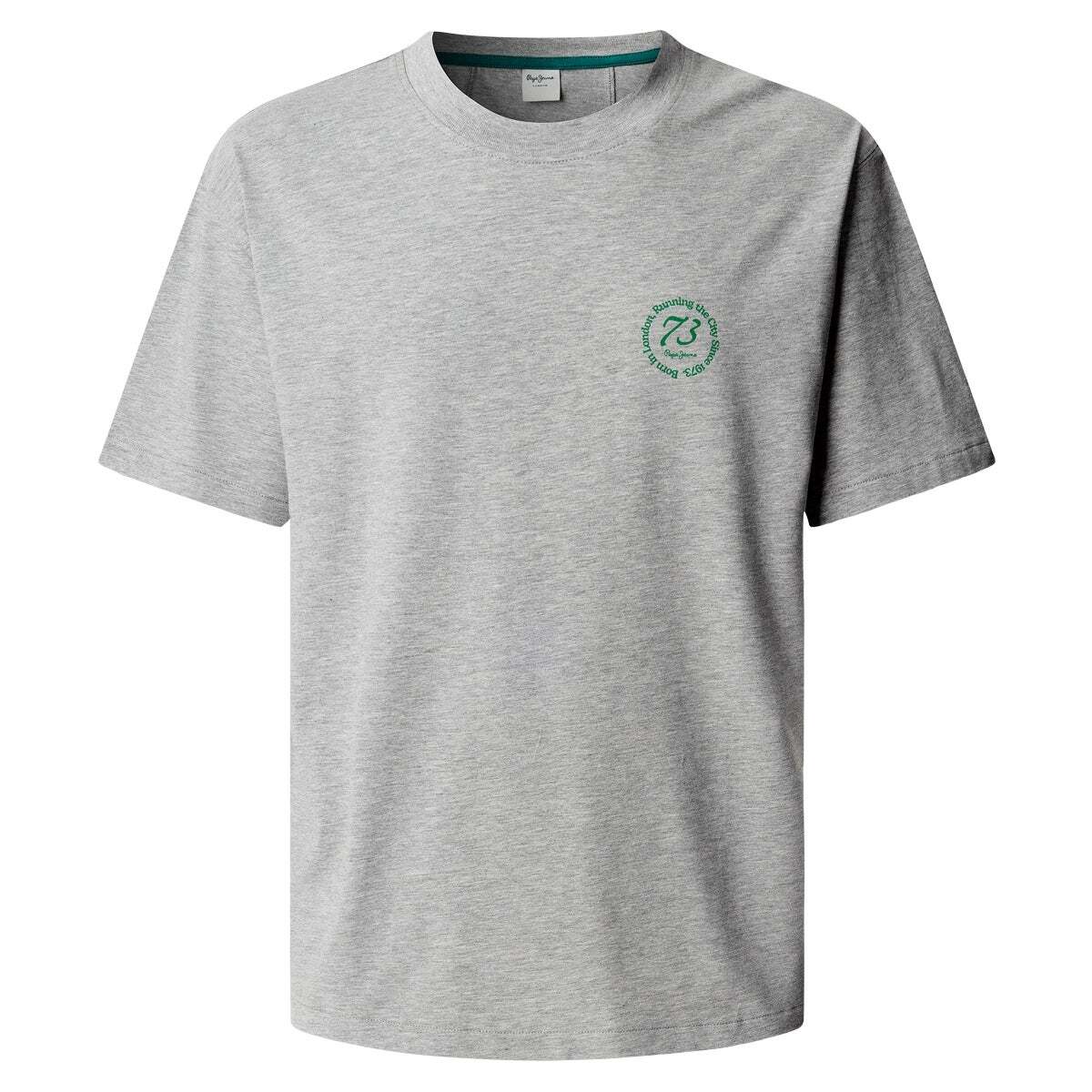 T-Shirt Avec Logo Imprimé Coupe Casual gris chine, PEPE JEANS