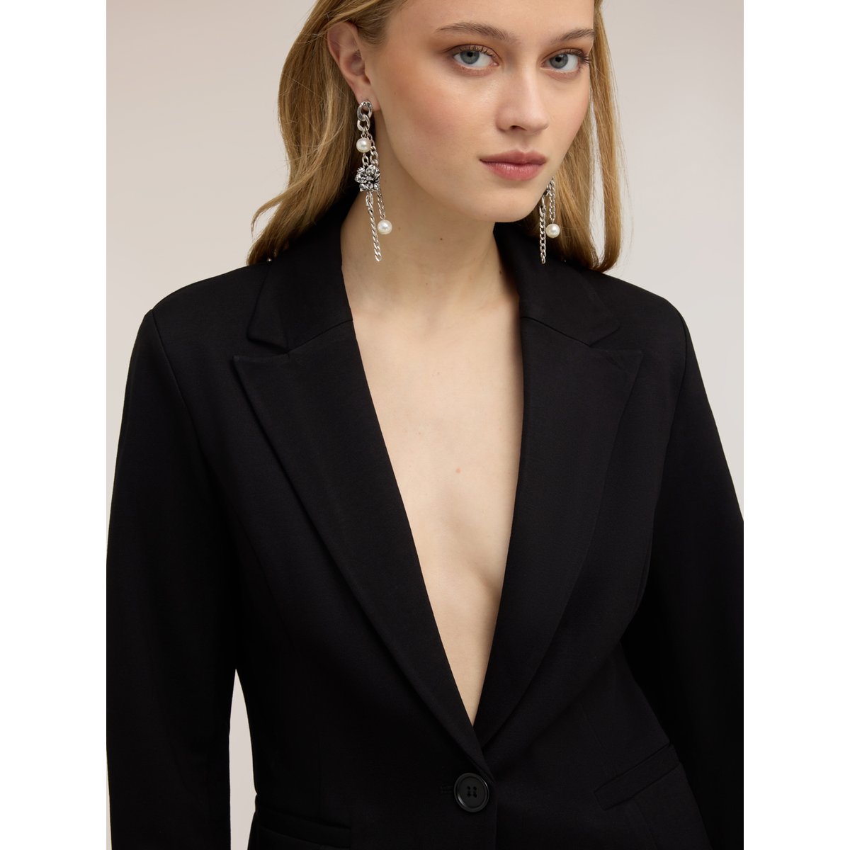 Blazer croisé noir, MOTIVI