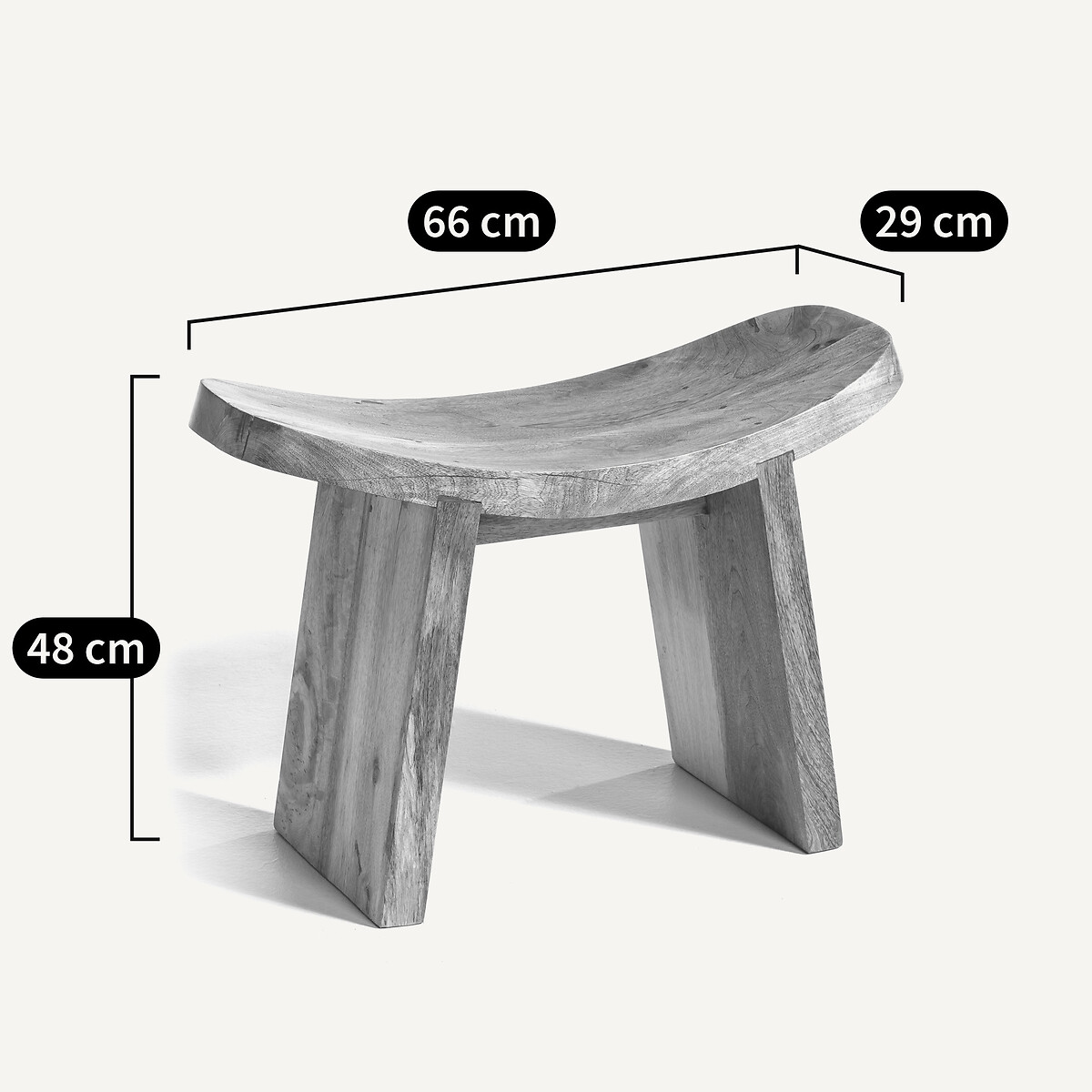 Tabouret de yoga, Fuyuka, grande hauteur naturel, AM.PM