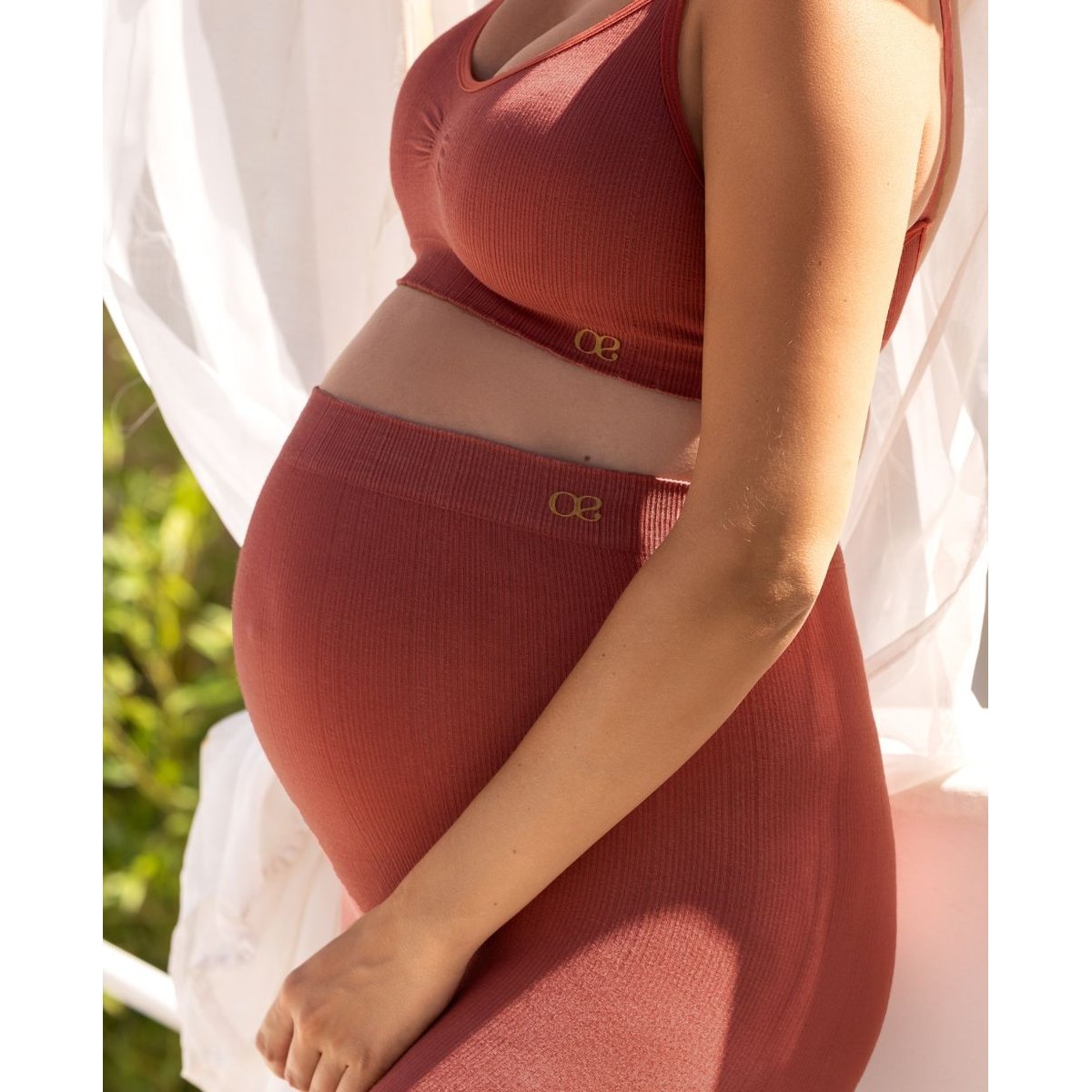 Legging de maternité Zoé terracota, CACHE COEUR