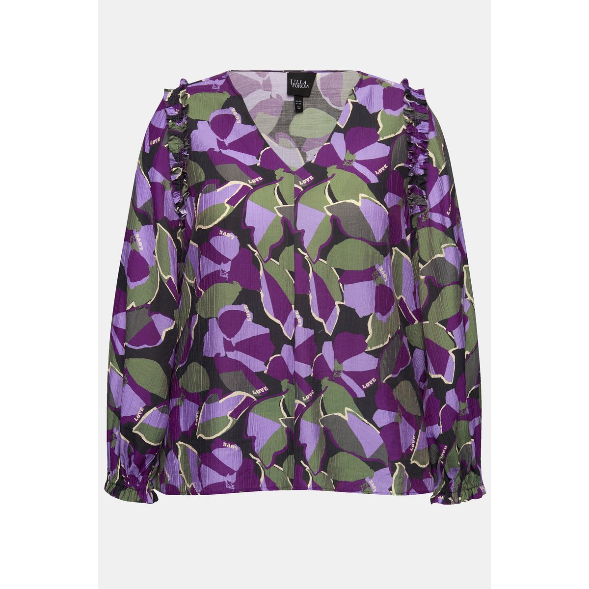 Blouse manches 3/4 noir, ULLA POPKEN