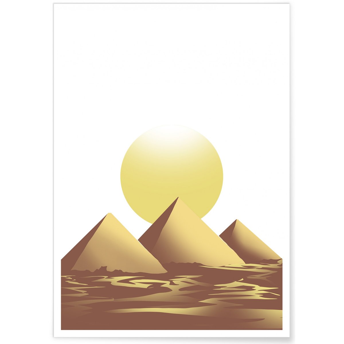 Affiche Pyramide blanc, L'AFFICHERIE