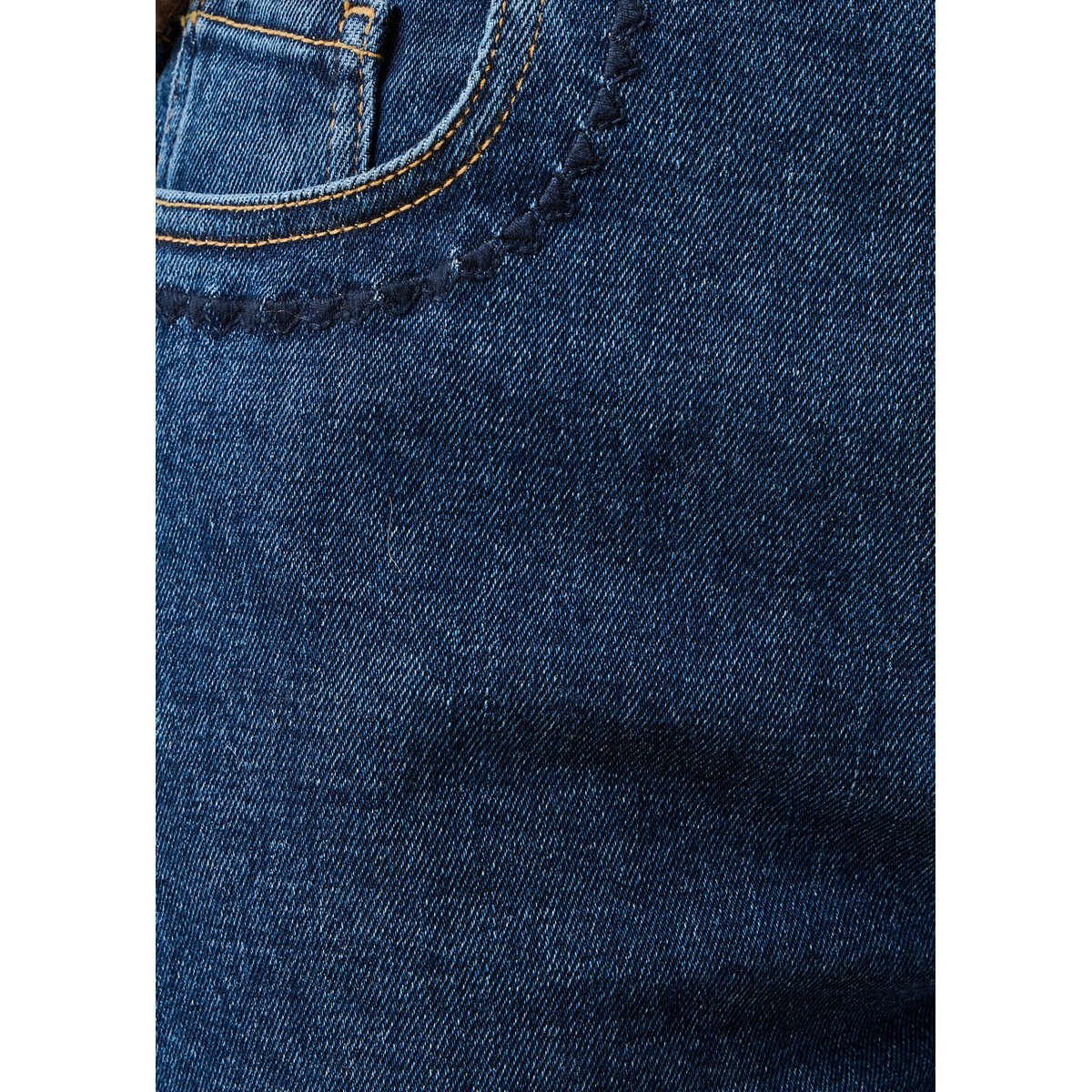 Jean slim 7/8ème en coton biologique medium, LA FEE MARABOUTEE