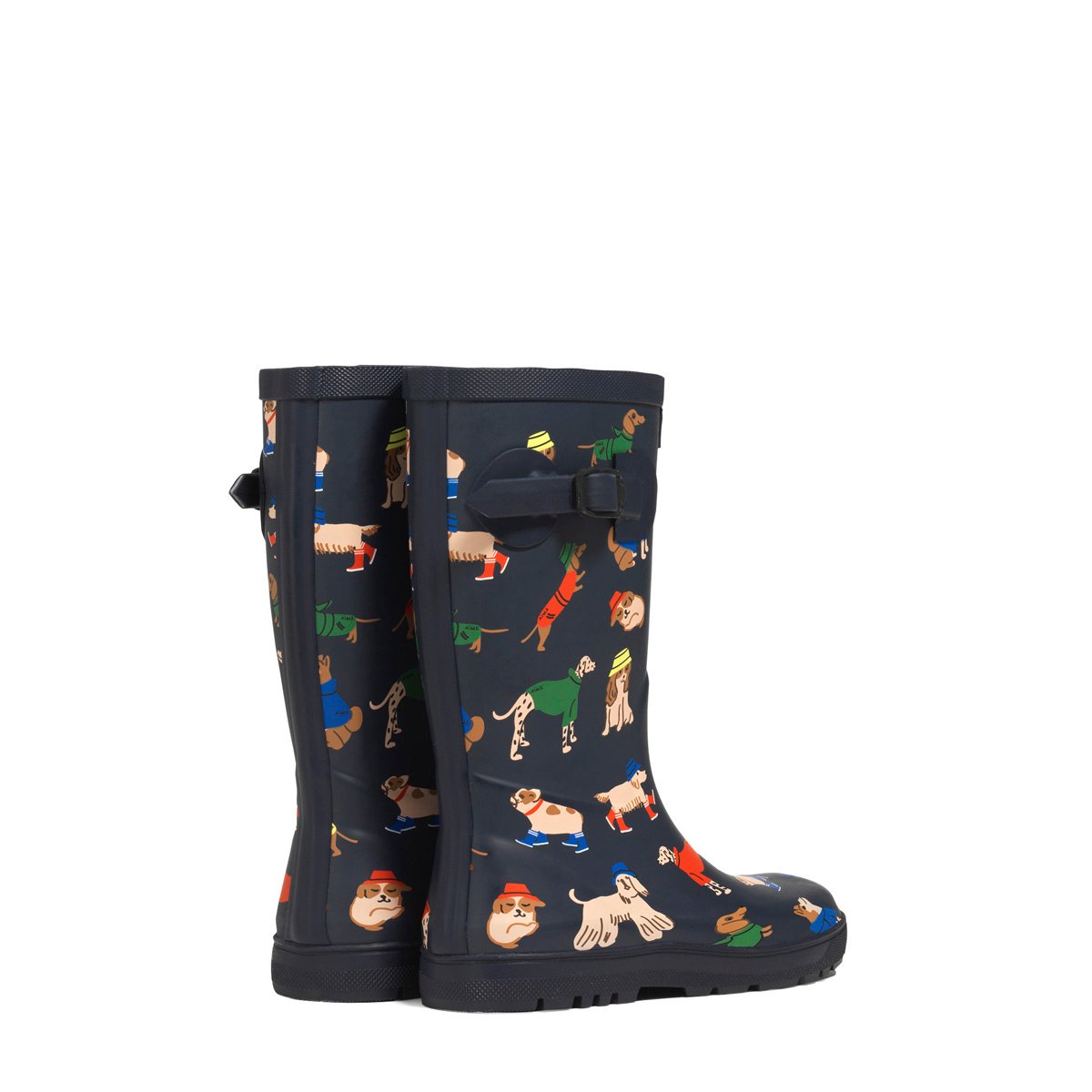 Bottes de pluie imprimées WOODY-POP PT UNISEX bleu marine, AIGLE