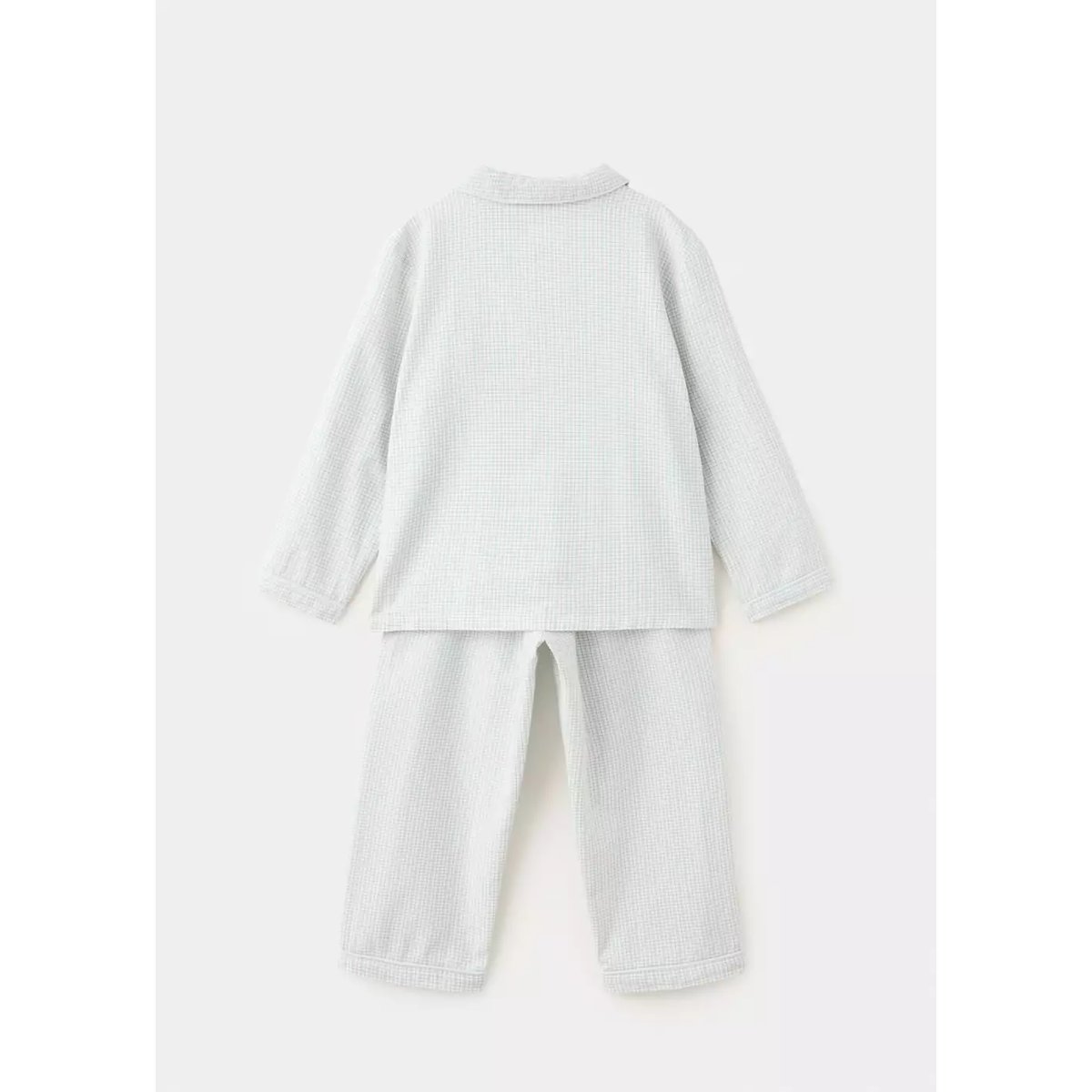 Pyjama long à carreaux vert d´eau, MANGO BABY