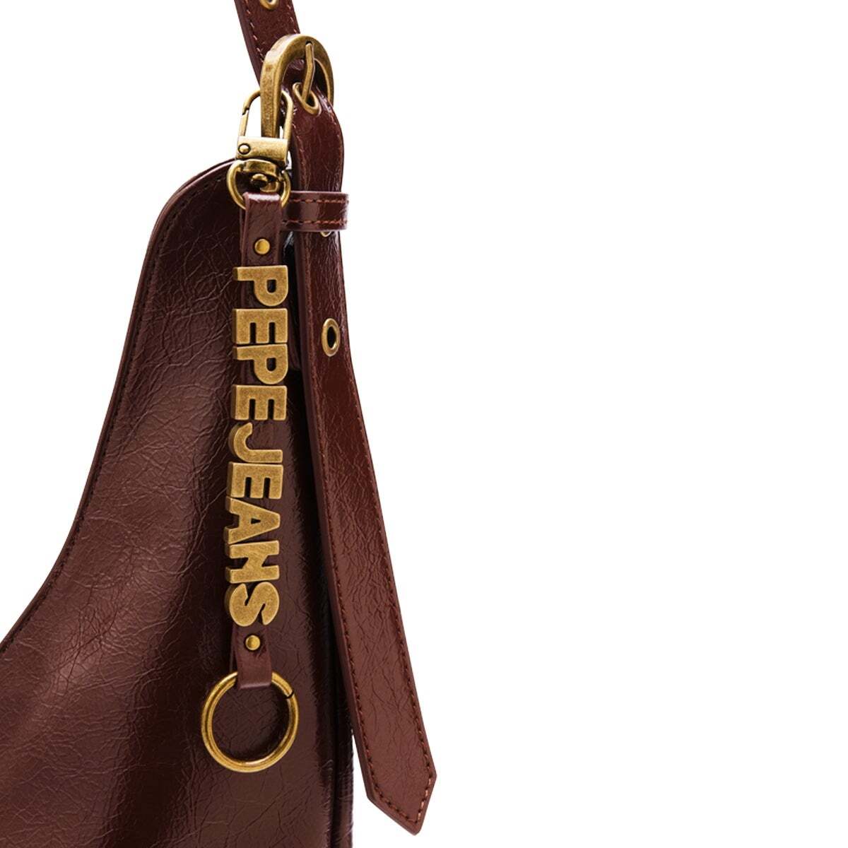 Sac Hobo Effet Cuir brun, PEPE JEANS