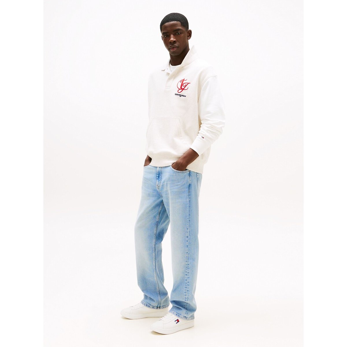 Archive '98 Leather Trainers white, TOMMY JEANS