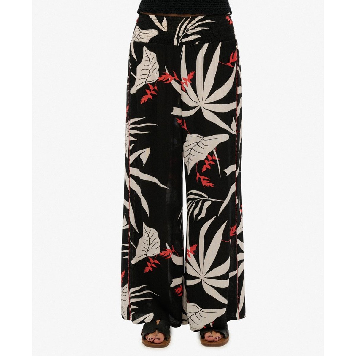 Pantalon de plage jungle noir, SUPERDRY