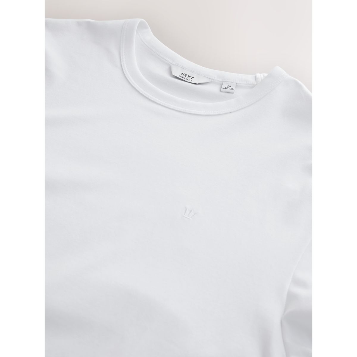 T-shirt en coton stretch blanc, NEXT