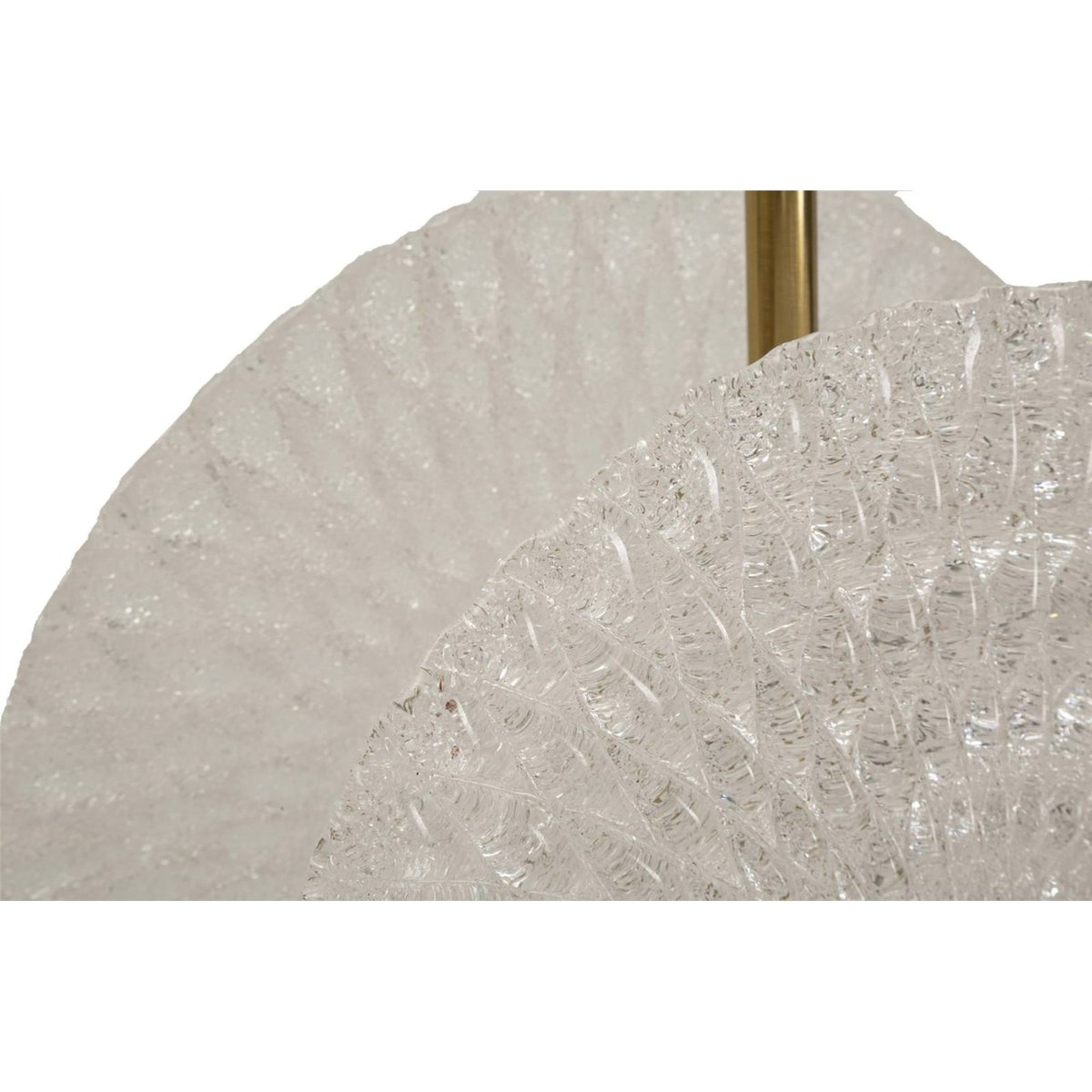 Suspension en verre socle en fer GLAM doré et blanc, RECOLLECTION