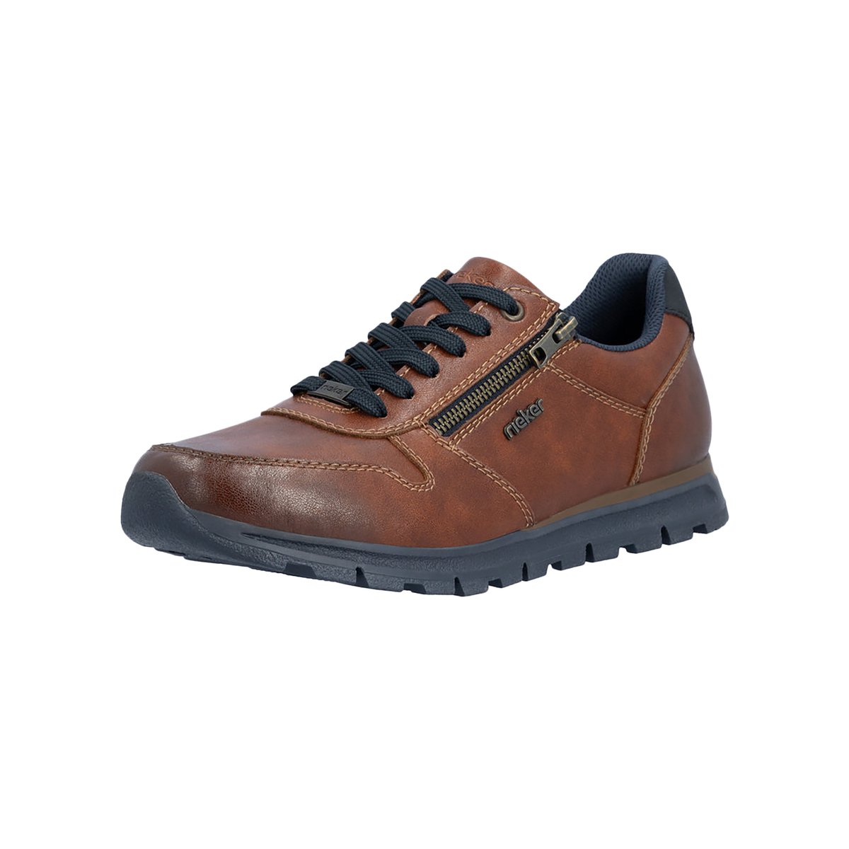 Basket Basse Cuir marron, RIEKER