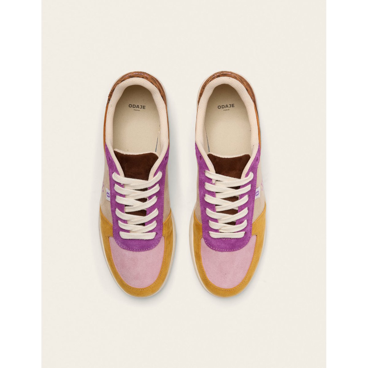 Baskets MARIE ocre lilas violet, ODAJE