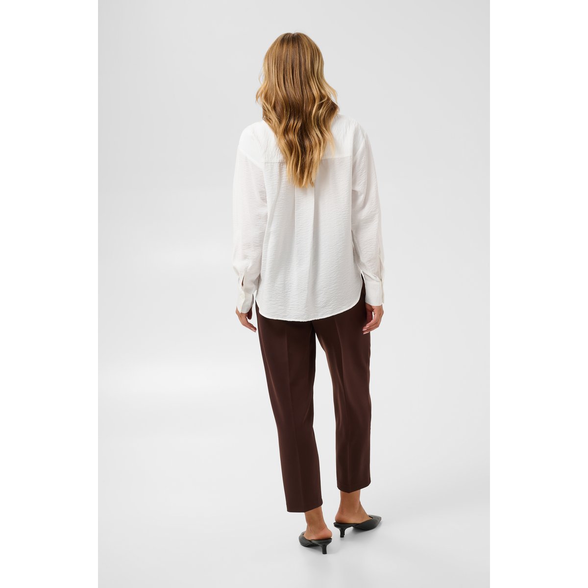 Chemise à manches longues blanc chalk, KAFFE