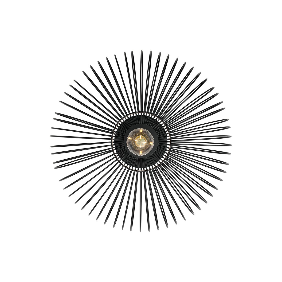 Plafonnier rond en métal, BERONI noir, NORDLUX
