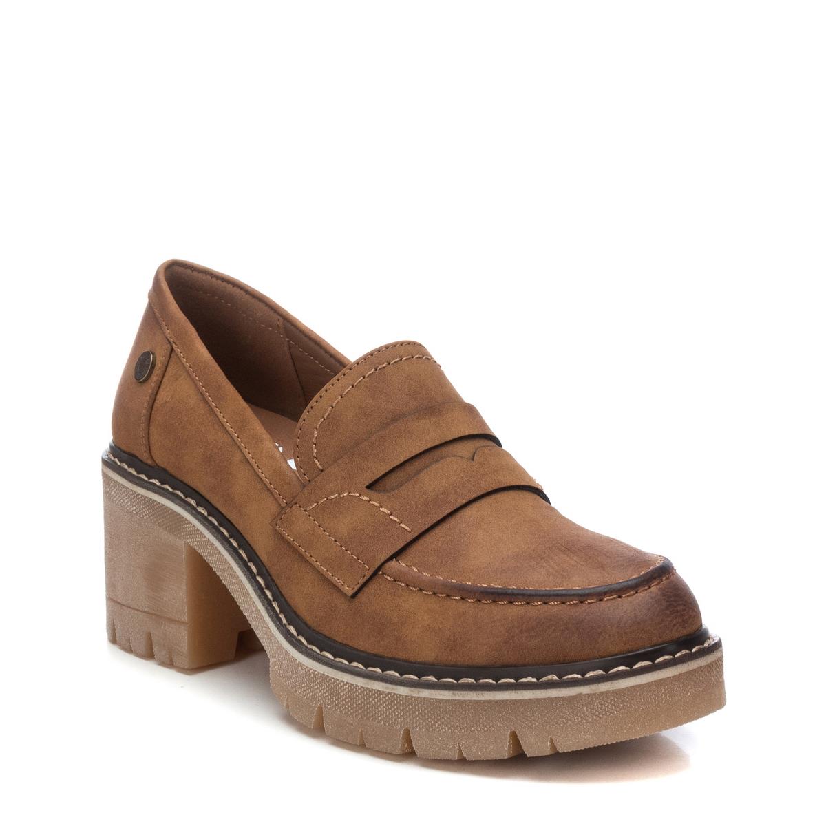 Chaussure Mocassin Talon Décontractée camel, REFRESH