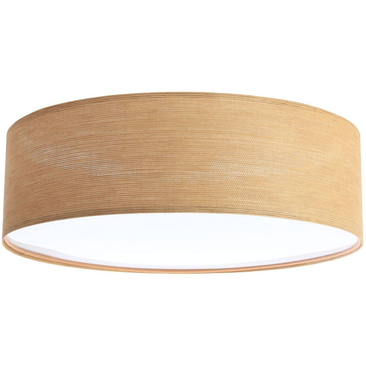 Plafonnier en tissu, NATURAL mesh aspect bois intérieur blanc, BPS KONCEPT