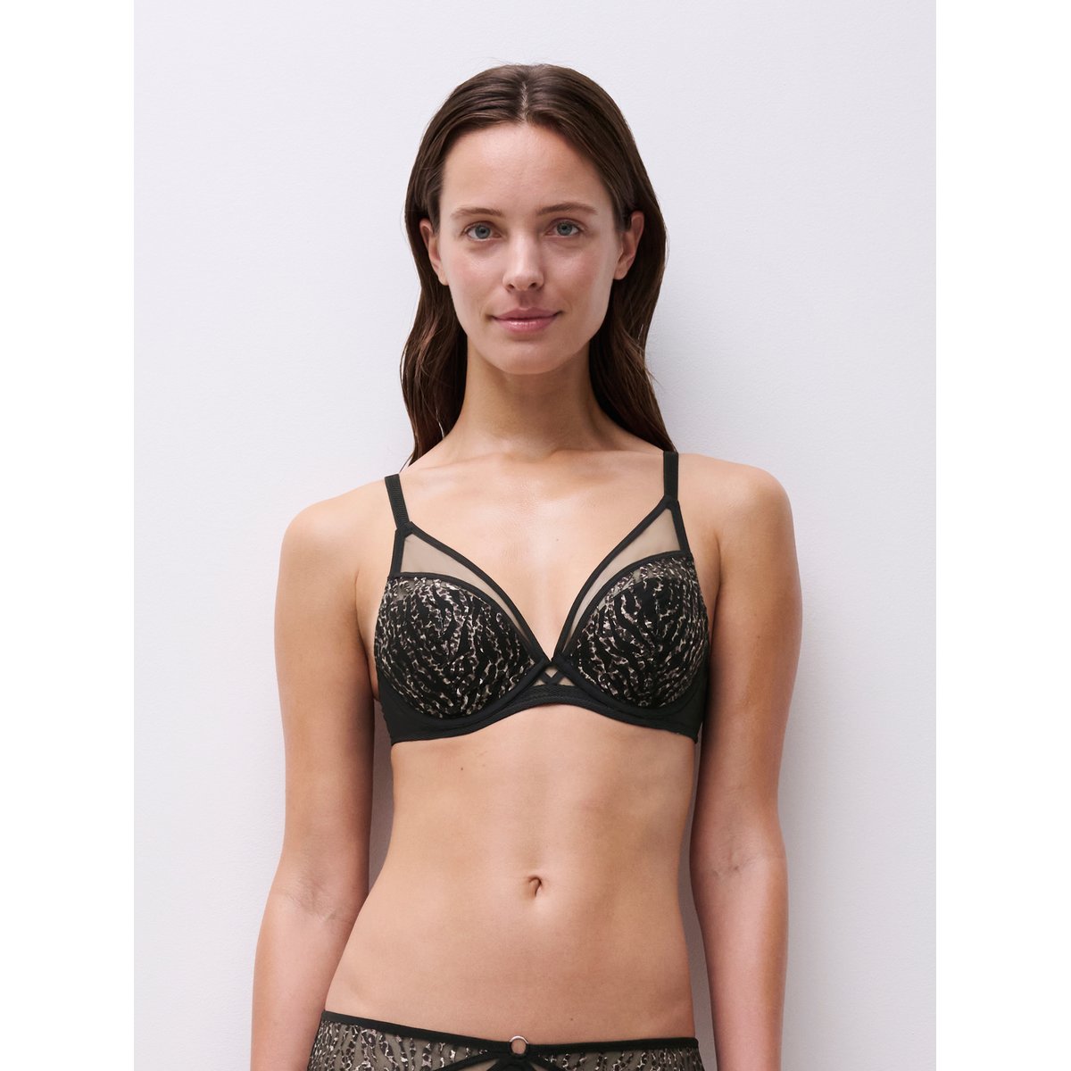Soutien-gorge coques plongeant ELECTRA fierce leo, CHANTELLE PULP
