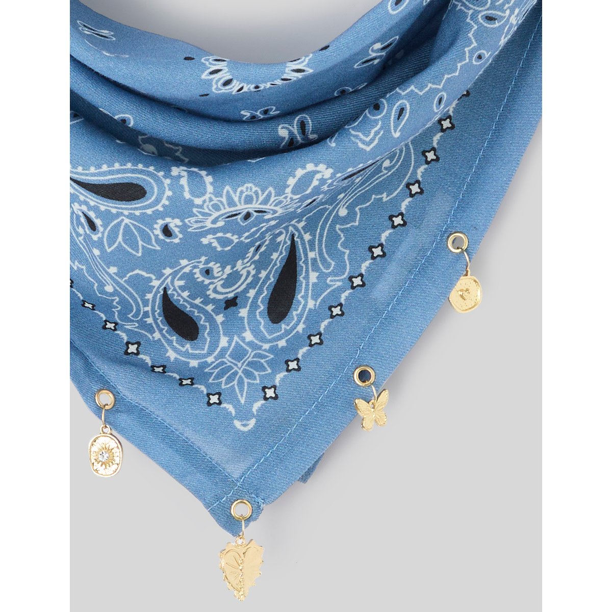 Foulard bandana bleu moyen, BZB