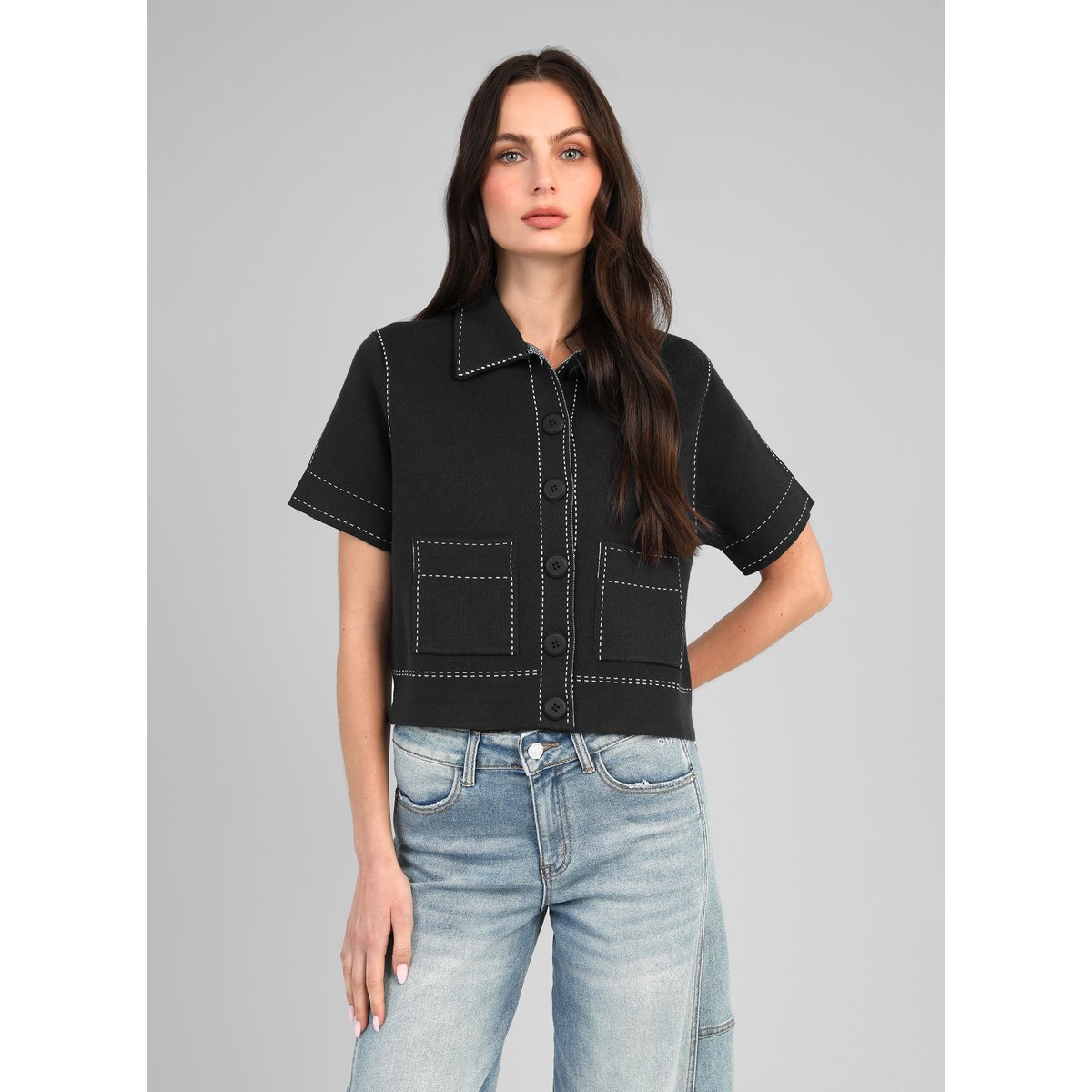 Gilet LEBILLY noir, AN'GE