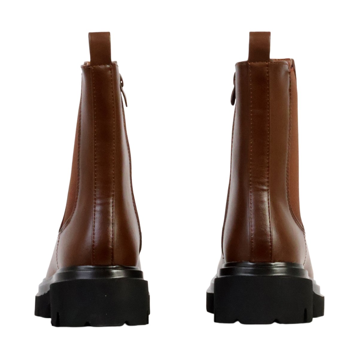 Bottines à Zip camel, ENZA NUCCI