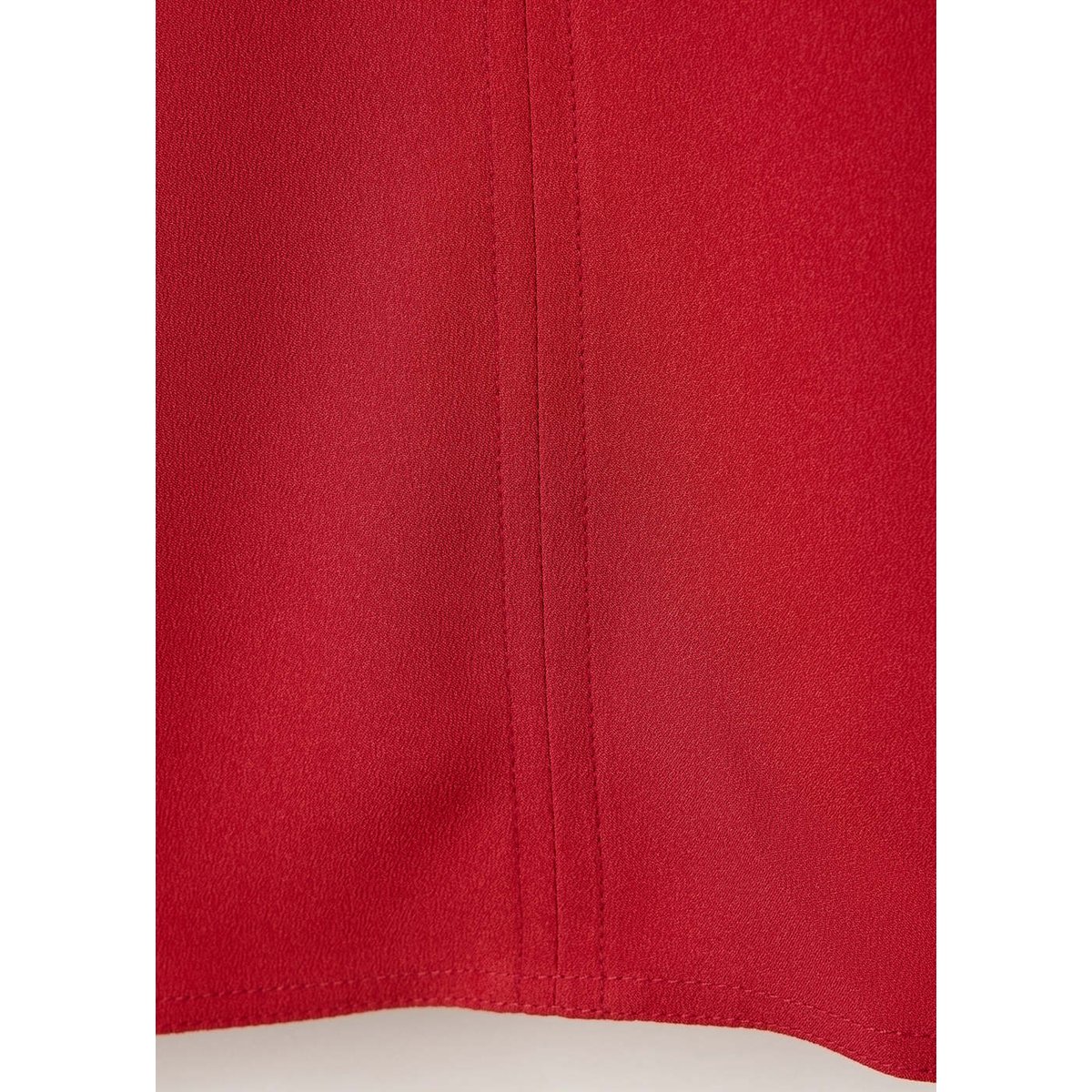 Chemisier droit col montant rouge, MANGO