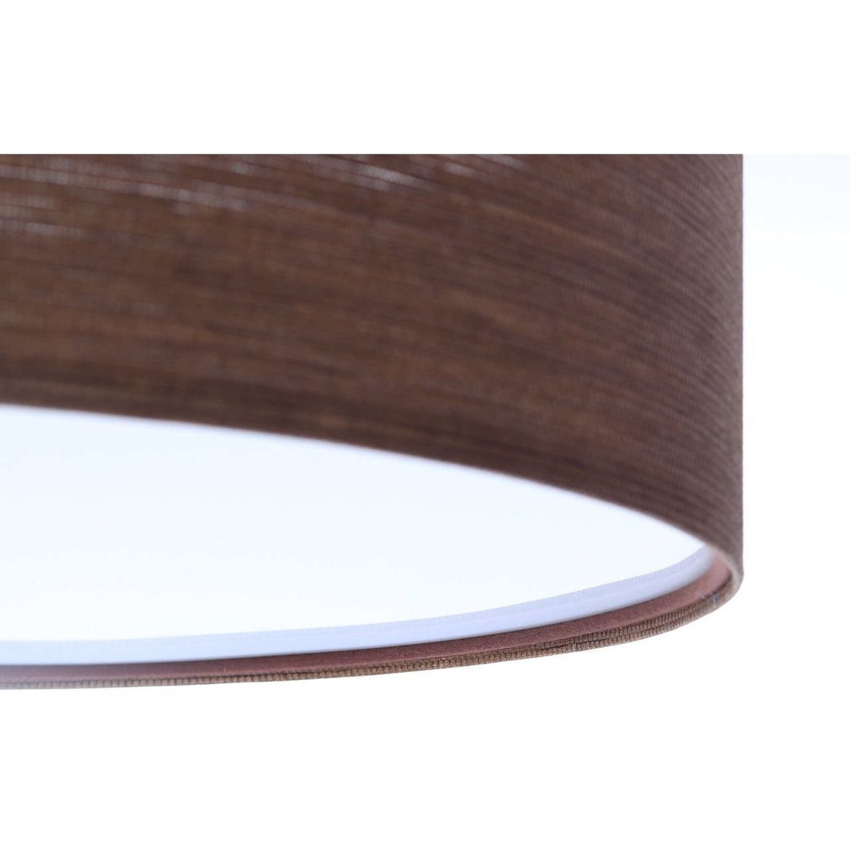 Plafonnier en tissu collection NATURAL mesh aspect bois zebrano intérieur blanc, BPS KONCEPT