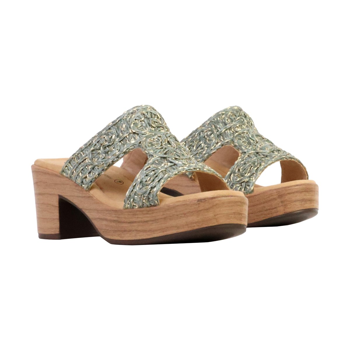 Mules à Enfiler vert d'eau, THE DIVINE FACTORY